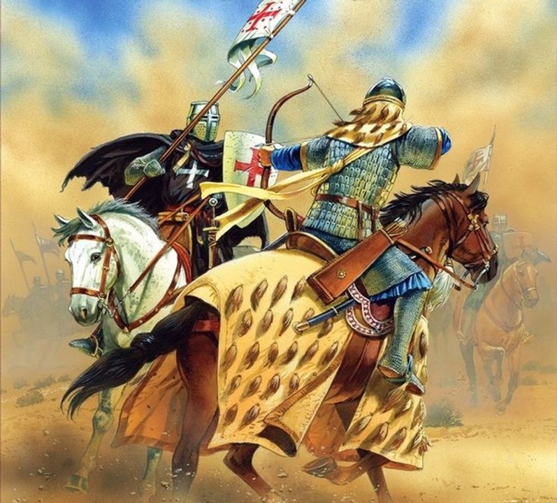 Kỵ binh Mông Cổ vs Hiệp sĩ Thập Tự.