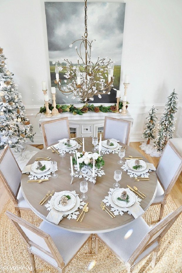9 ý tưởng trang trí phòng ăn đêm Giáng sinh khiến mọi vị khách đều khen ngợi - Ảnh 2.