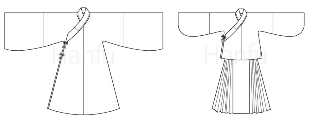 Hanfu Making (13) - Các mẫu cắt & may Hanfu cải tiến