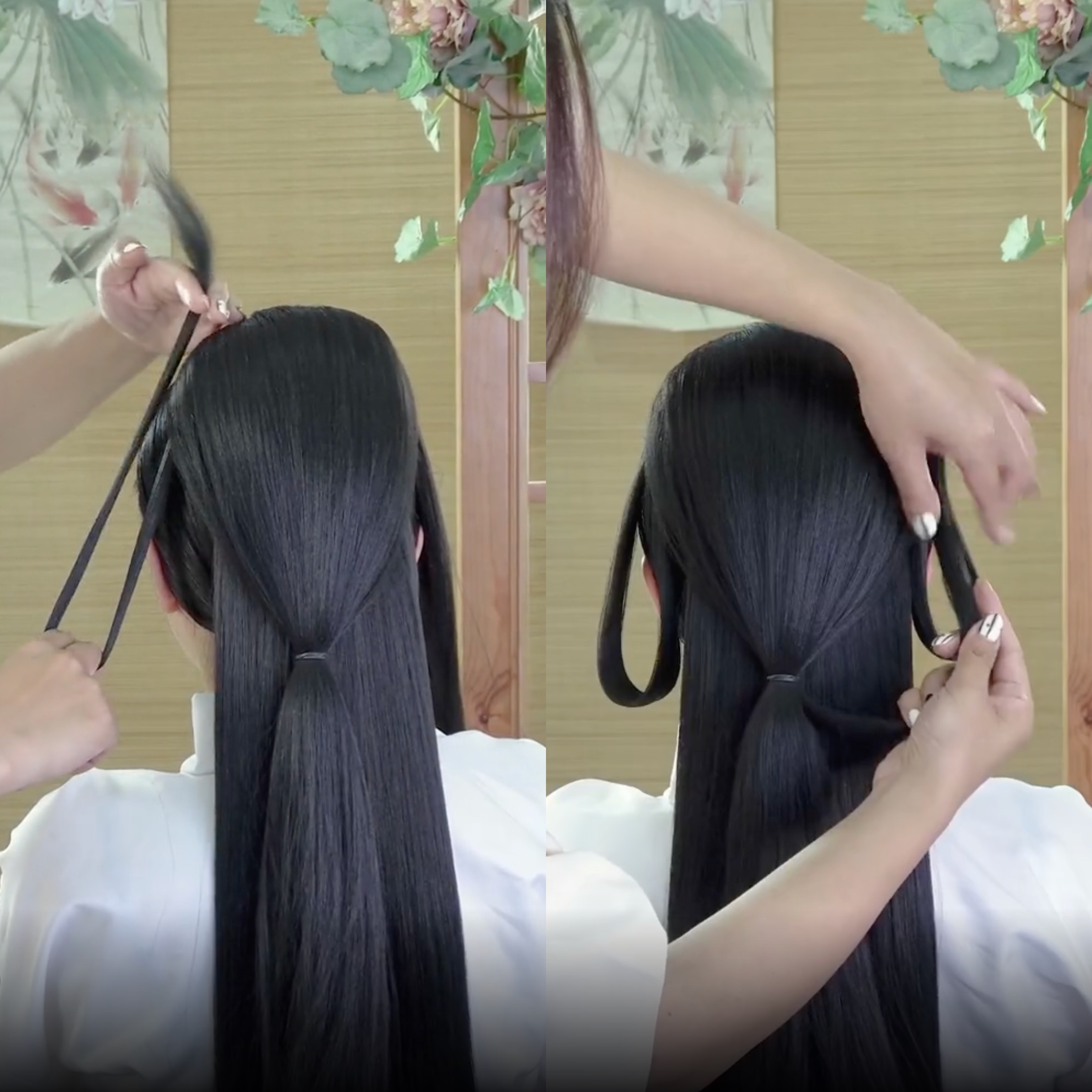 Hanfu Hair: Làm tóc cổ trang chị Hằng Cho dịp Trung Thu