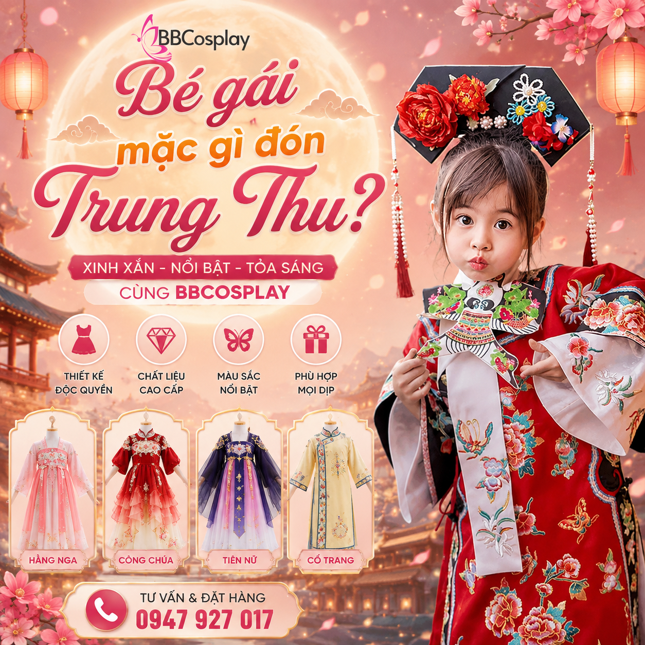 Bé Gái Mặc Gì Đón Trung Thu? Top Mẫu Váy Trung Thu Cho Bé Gái Dễ Thương