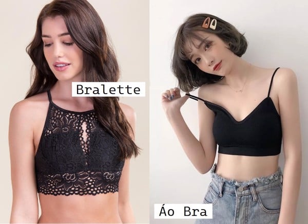 Sự khác biệt giữa áo bra và bralette