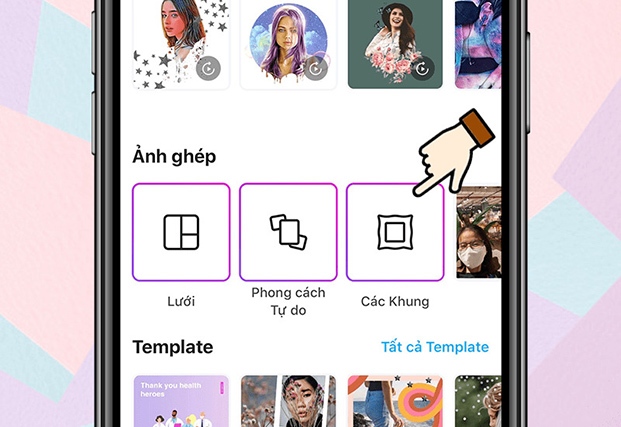 Hướng dẫn ghép ảnh chế độ Các khung bằng phần mềm PicsArt