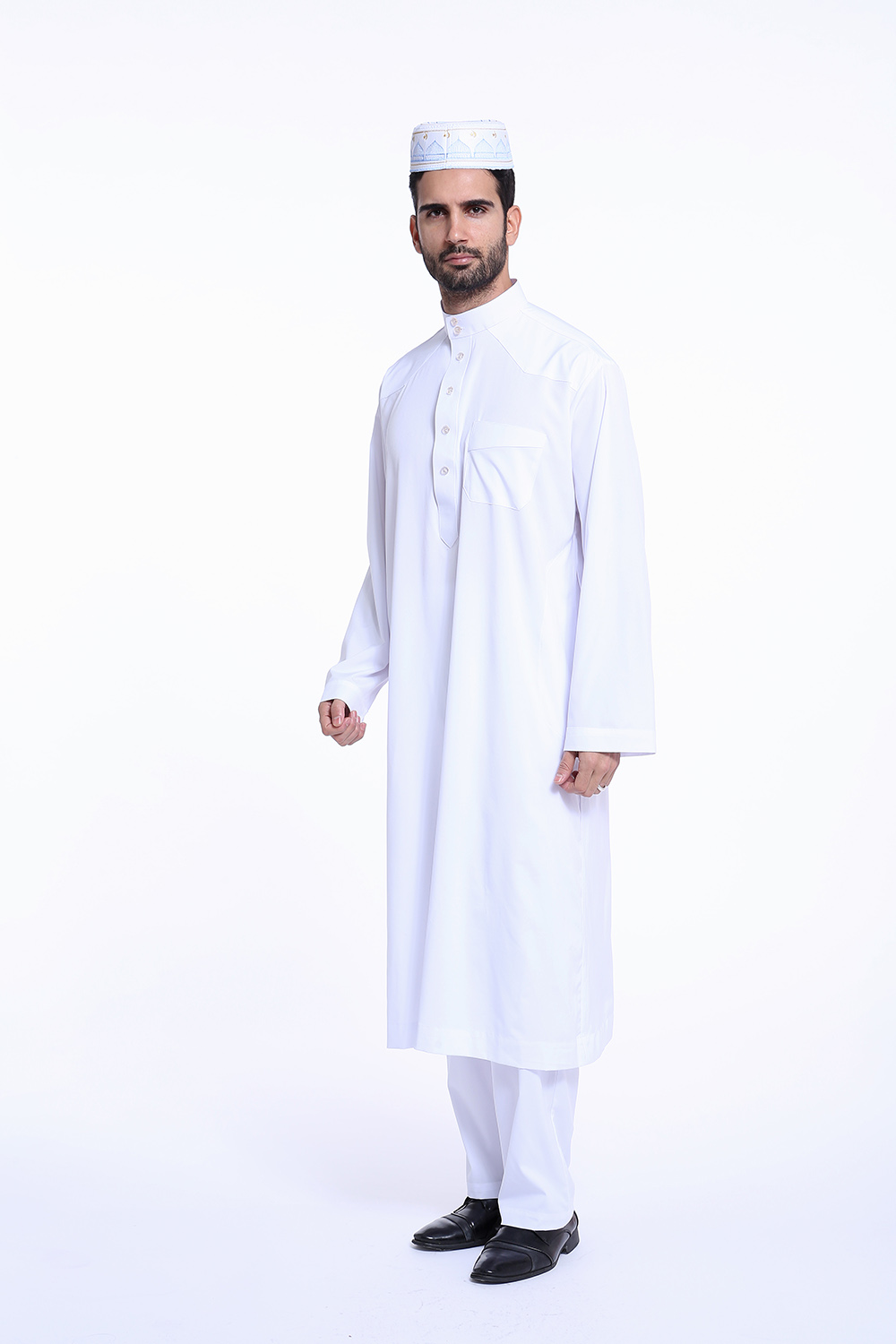 Trang phục Dishdasha cho nam màu trắng