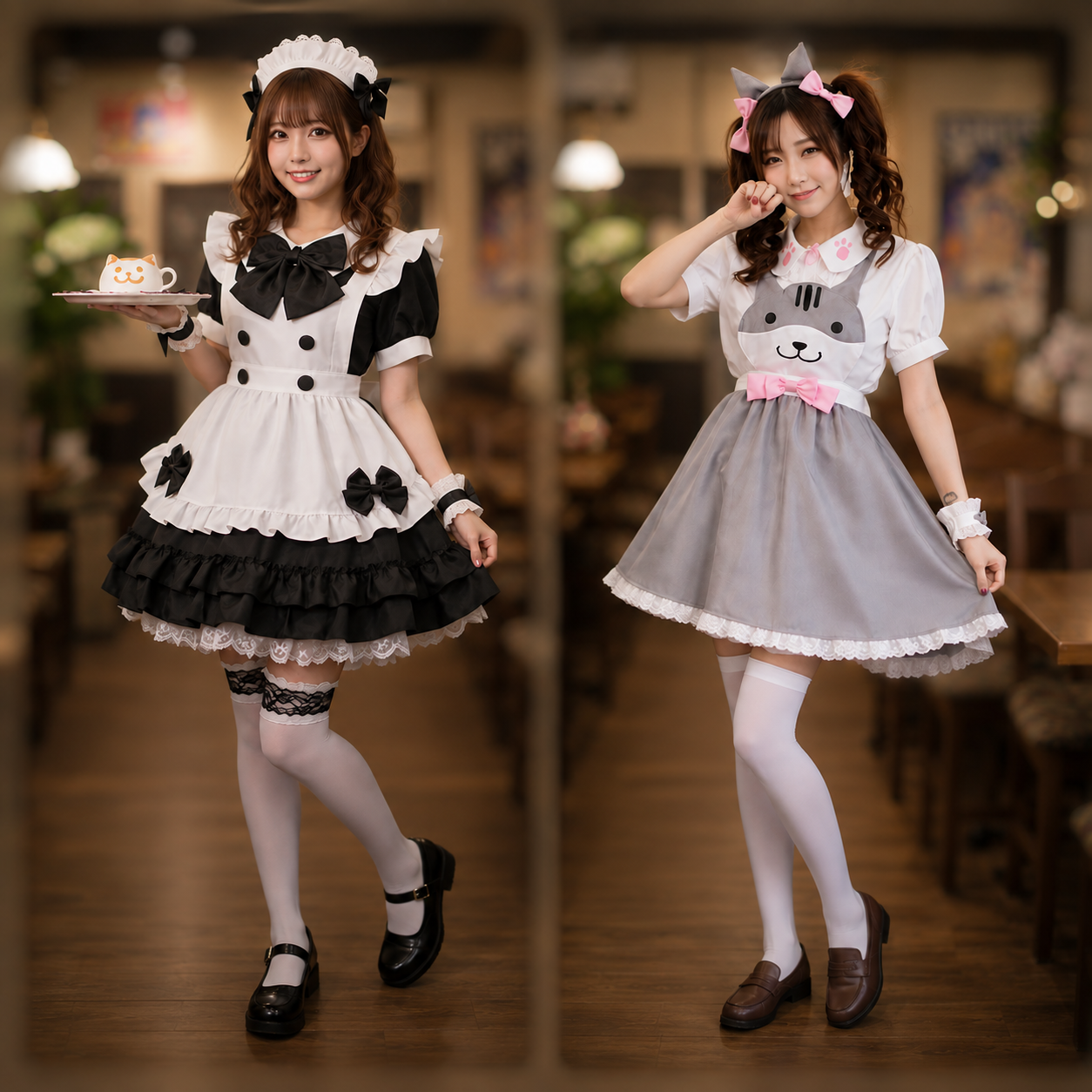 Trang phục hầu gái Kawaii và không chỉ là đen trắng nữa