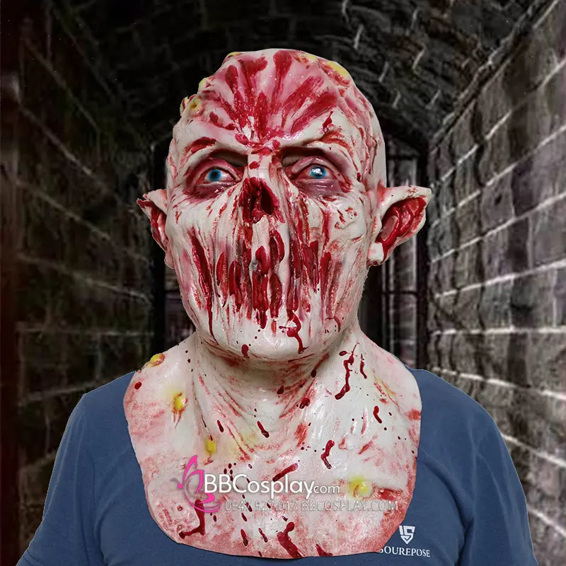 mặt nạ zombie kinh dị đáng sợ 
