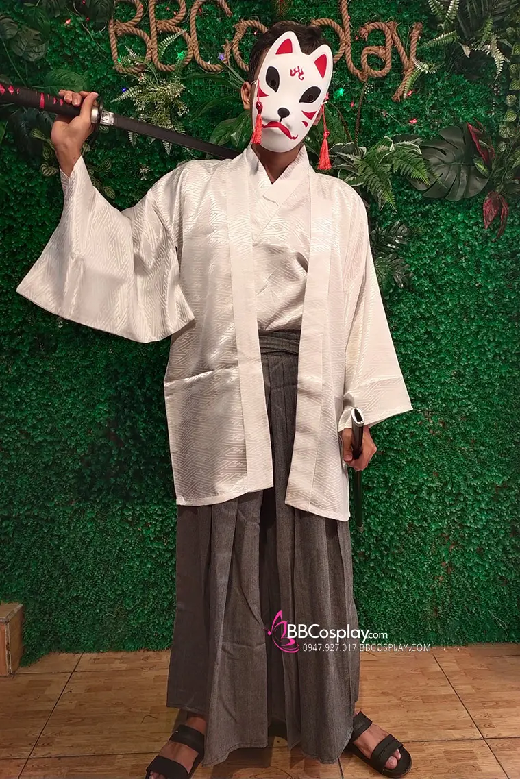 Hakama Nhật Bản Samurai Shop bbcosplay tự May