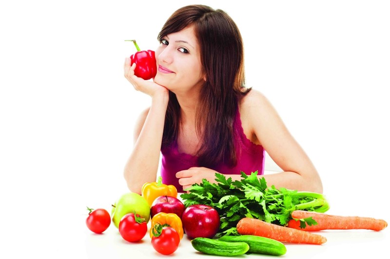 Chế độ ăn nhiều rau xanh giúp duy trì vóc dáng khỏe mạnh, cân đối