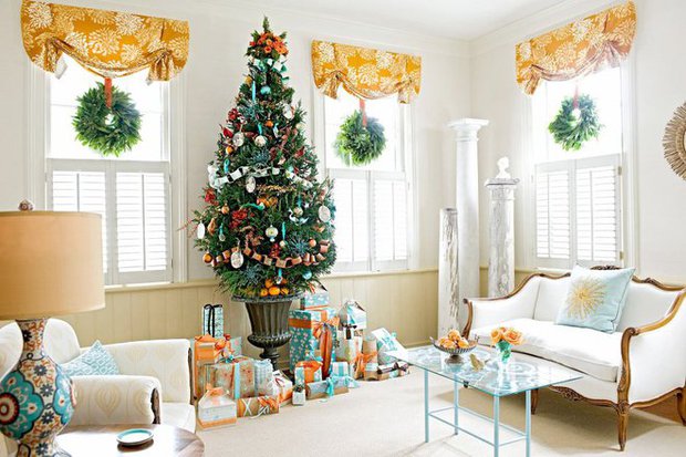 Những ý tưởng trang trí Giáng sinh phòng khách khiến ai nấy đều trầm trồ - Ảnh 3.