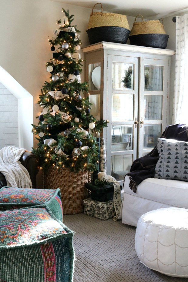 Những ý tưởng trang trí Giáng sinh phòng khách khiến ai nấy đều trầm trồ - Ảnh 8.