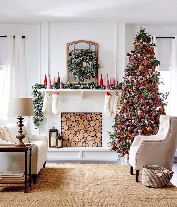 Những ý tưởng trang trí Giáng sinh phòng khách khiến ai nấy đều trầm trồ - Ảnh 9.