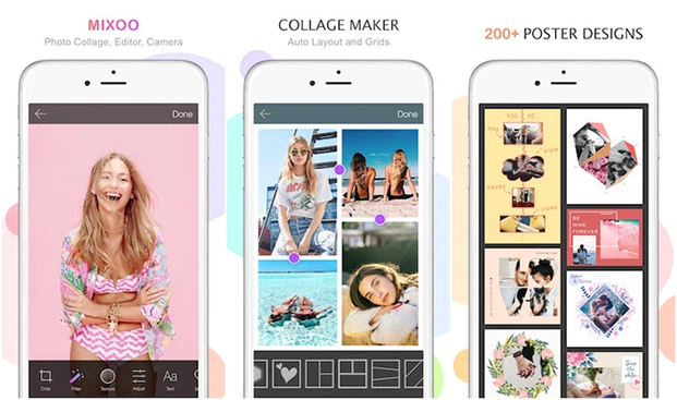 Mixoo là một trong các app ghép ảnh được sử dụng phổ biến