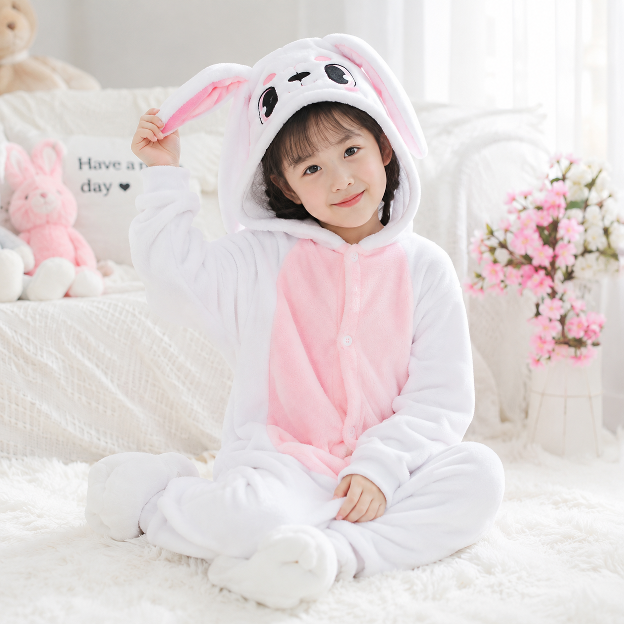 Trang phục Thỏ Ngọc dễ thương cho bé