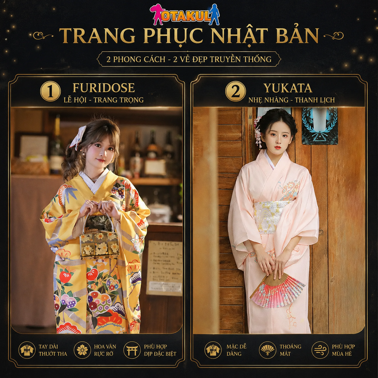 Khám Phá Bộ Sưu Tập Kimono & Yukata Nhật Bản Nam Nữ Người Lớn Tại BBCOSPLAY TPHCM