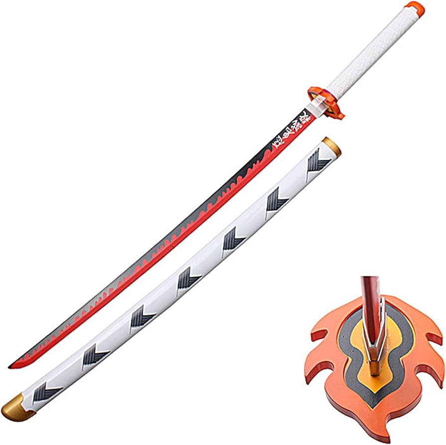 Kiếm Gỗ Luân Kiếm Viêm Trụ Rengoku Thế Hệ 3 - Kimetsu No Yaiba