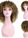 Tóc Giả Châu Phi Nâu Vàng Dập Xù 6716