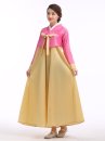 Đồ Hanbok Đẹp Giá Rẻ Áo Hồng Váy Vàng Nơ Vàng