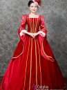 Đầm Đỏ Kiểu Châu Âu Thế Kỷ 19