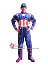 Bộ Đồ Captain America Độn Cơ Bắp In 3D
