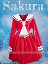 Đầm Thủy Thủ Đỏ Sakura Hàng May