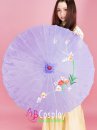 Dù Vải Tím Nhạt - Dù Tím Nhạt Cán Tre