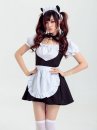 Trang Phục Maid Đen Trơn Đơn Giản