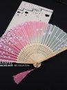Uchiwa Quạt Vải Hồng Hoa Đào