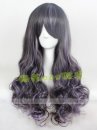 Tóc Đen Line Tím Dài Xoăn