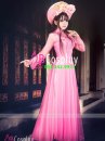 Áo Dài Voan Hồng Cô Dâu