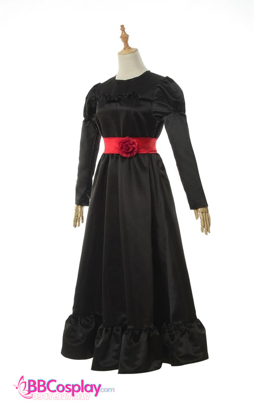 Trang Phục Búp Bê Annabelle Vải Kate Hàng Nhập - Mẫu Đen