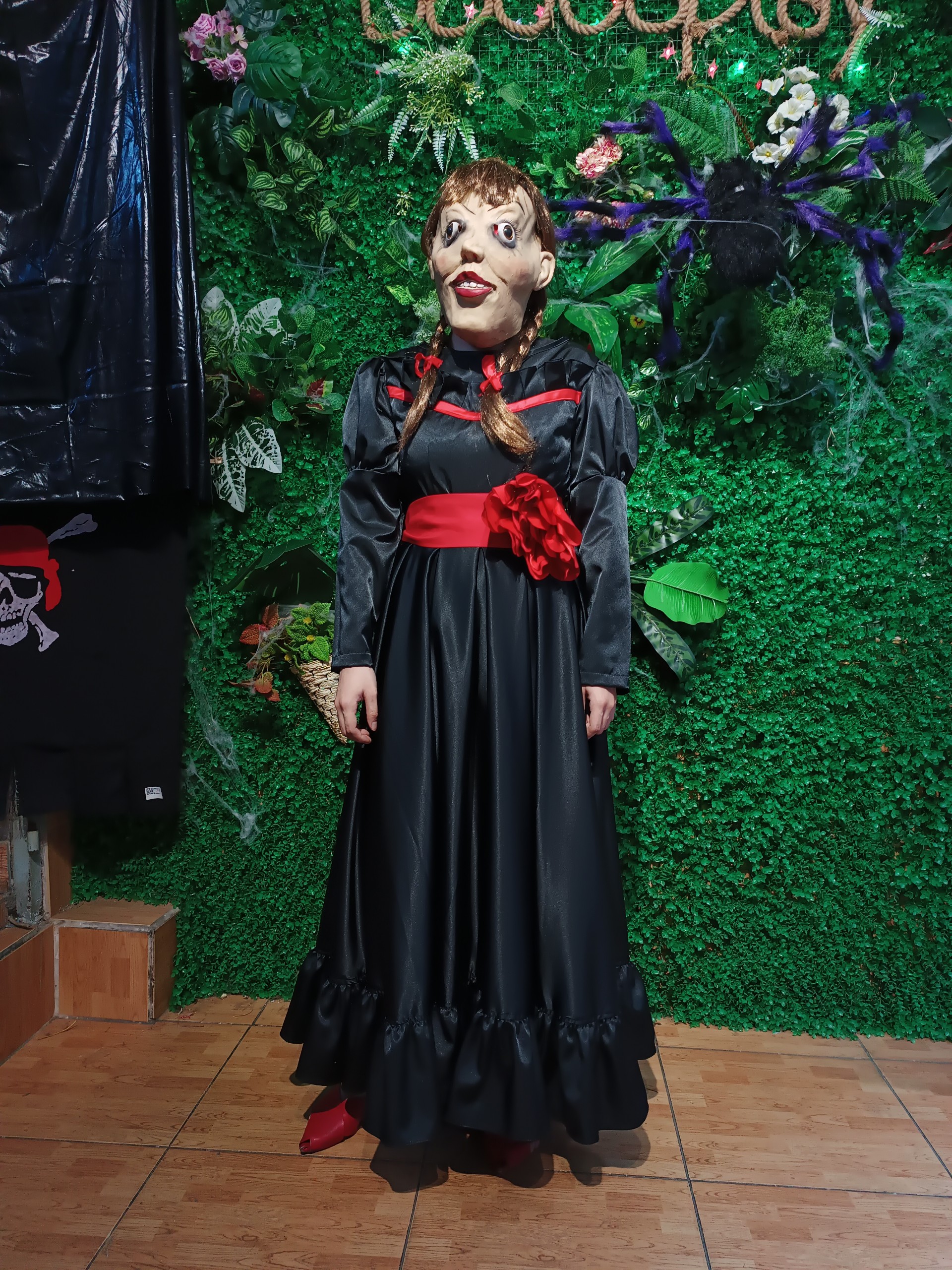 Trang Phục Búp Bê Black Annabelle Phi Mờ Hàng May - Màu Đen