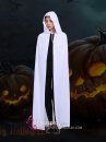 Áo Choàng Trắng Nhung Có Nón Dài Hallowen Costume