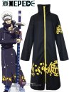 Bộ Áo Khoác Bác Sĩ Trafalgar Law Kèm Mũ - One Piece