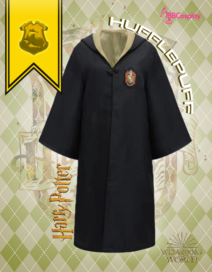 Áo Khoác Harry Potter Trường Hogwarts - Nhà Helga Hufflepuff