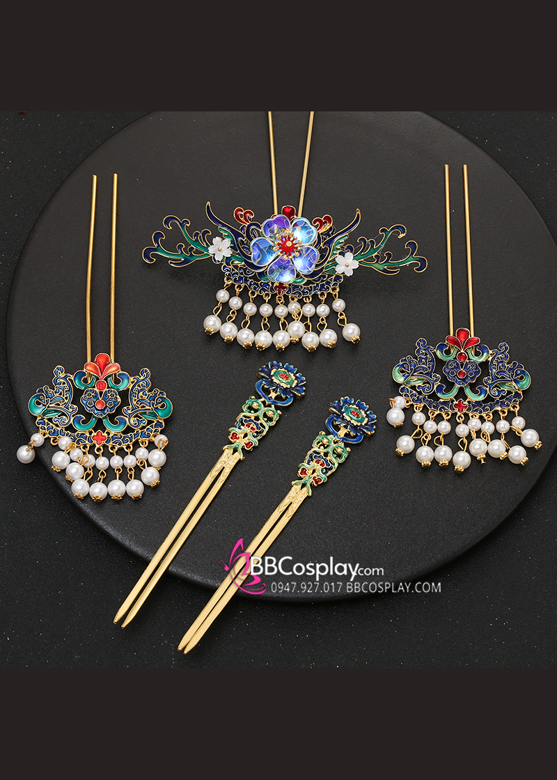 Bộ 5 Món Trâm Cài Phong Cách Diên Hy Công Lược