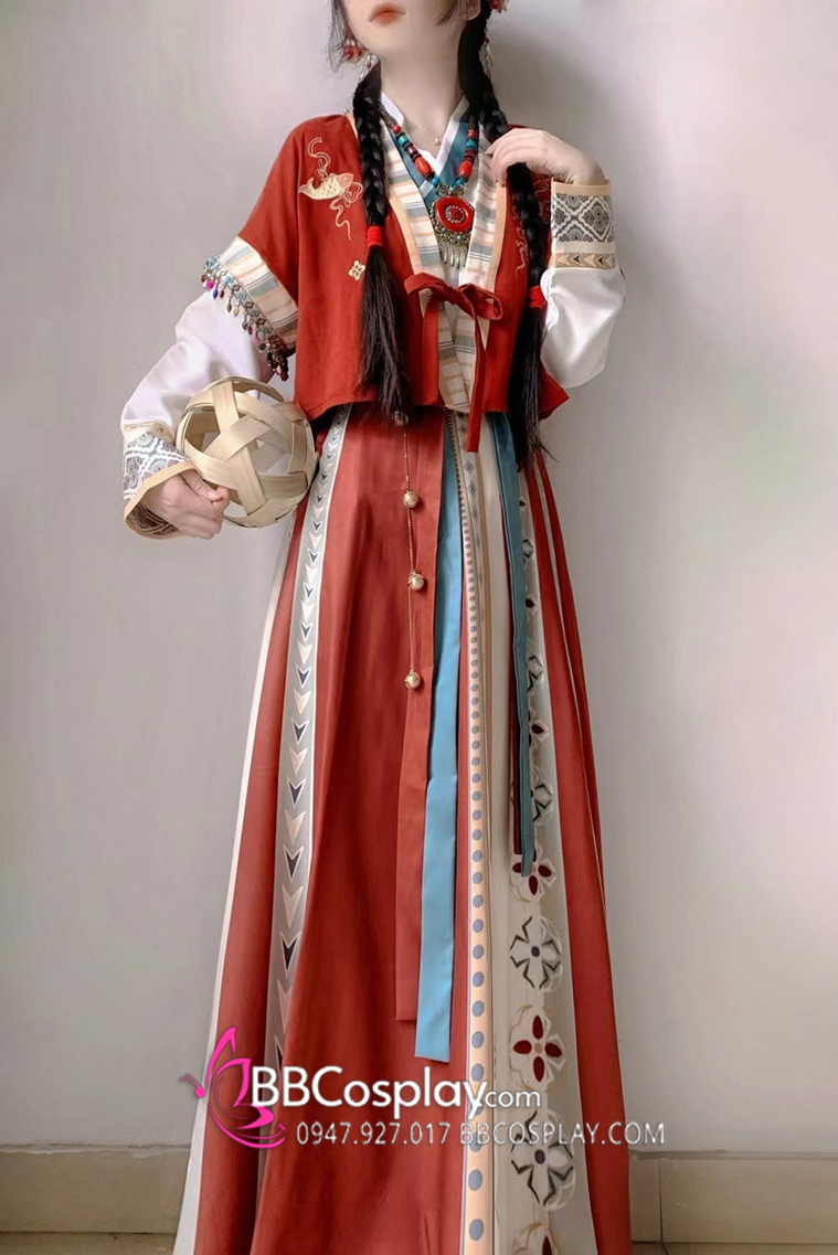 Bộ Trang Phục Tây Vực Thời Nhà Đường