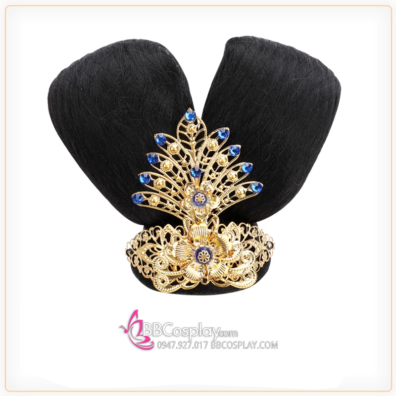 Búi Tóc Tiên Nữ Hằng Nga - Kèm Phụ Kiện Vàng Xanh