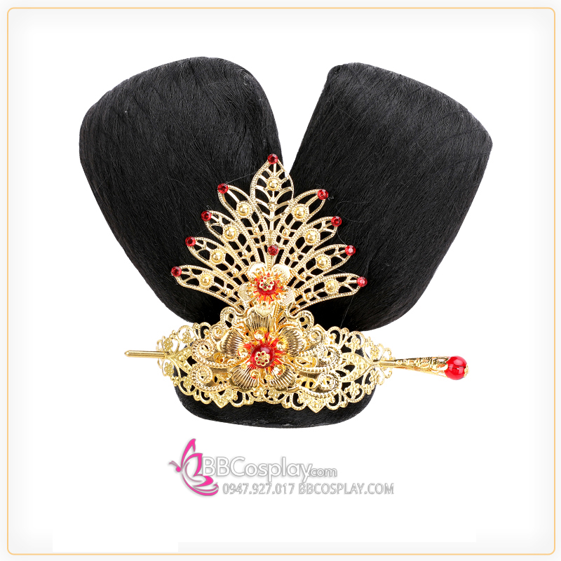 Búi Tóc Đính Kèm Kim Quan