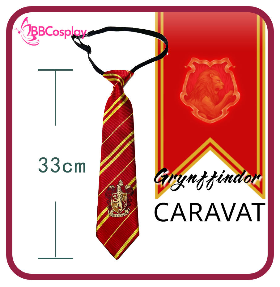 Cà Vạt Harry Potter Thắt Sẵn - Godric Gryffindor
