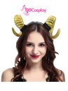 Cài Tóc Sừng Ác Quỷ Màu Vàng Gold