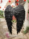 Cánh Thiên Thần Sa Ngã Đen Lớn 122X105Cm - Cánh Chim Quạ