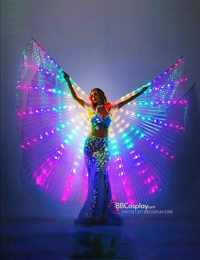 Cánh Bướm Có LED - Cánh Thiên Thần Đèn Led 7 Màu
