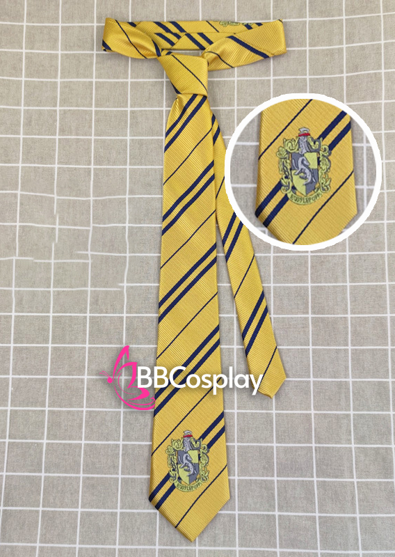 Cà Vạt Trường Phù Thuỷ Hogwarts - Helga Hufflepuff (Có Logo)