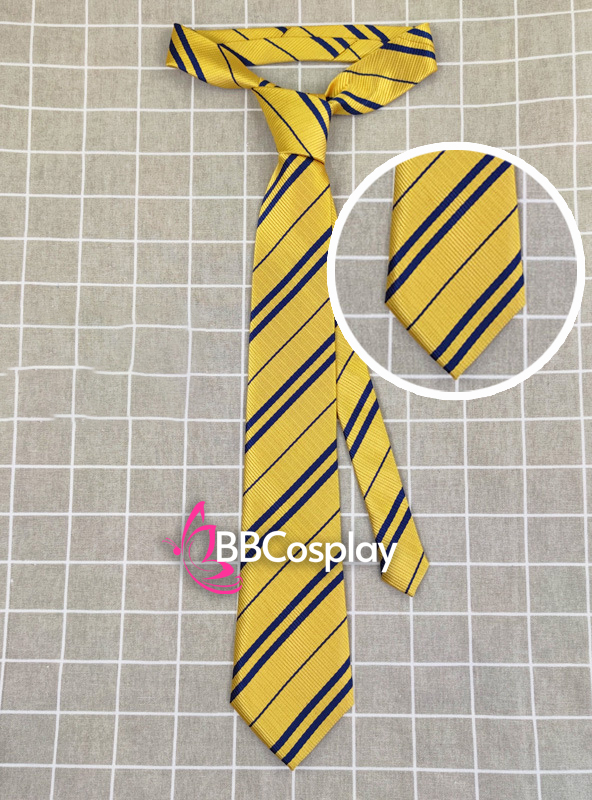 Cà Vạt Trường Phù Thuỷ Hogwarts - Helga Hufflepuff (Không Logo)