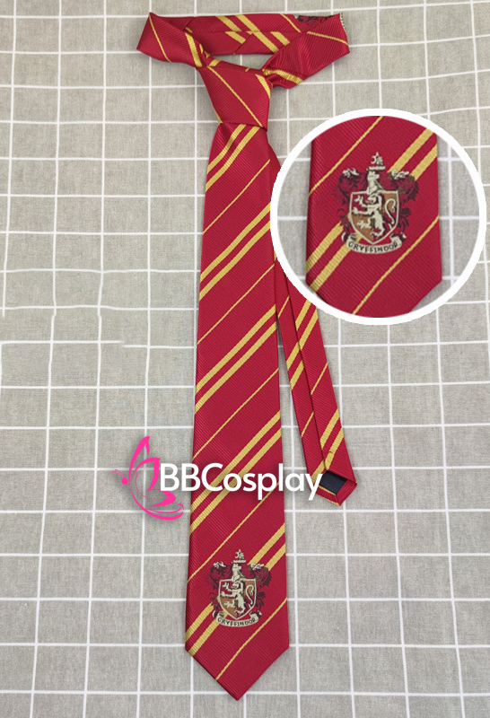 Cà Vạt Trường Phù Thuỷ Hogwarts - Godric Gryffindor (Có Logo)