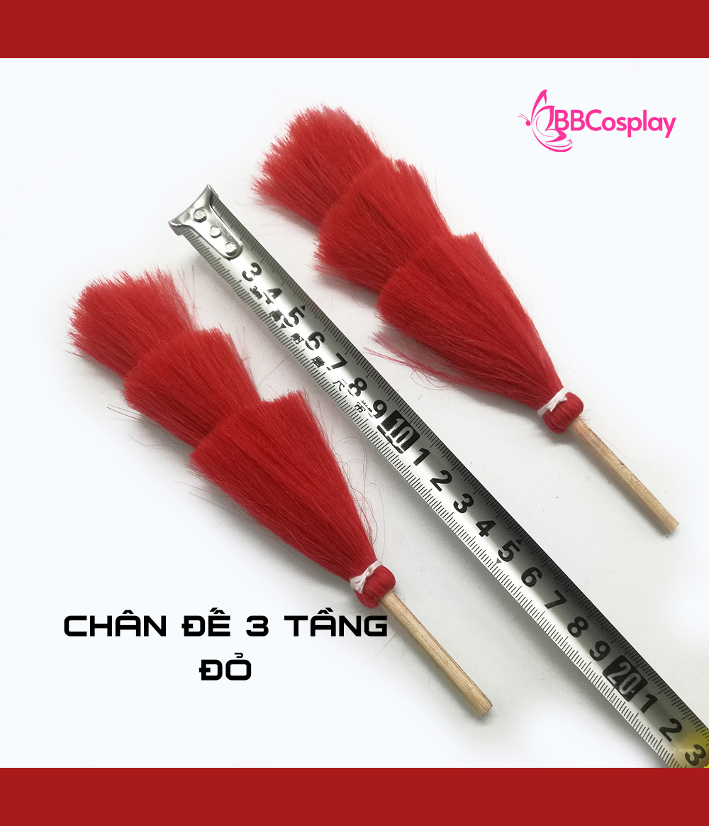 Chân Đế Chim Trĩ 3 TẦNG - ĐỎ