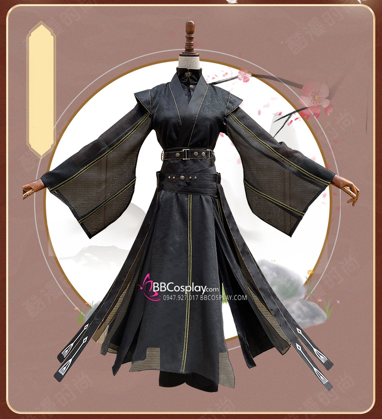 Trang Phục Hạ Huyền -  Hắc Thủy Trầm Chu Trong Thiên Quang Tứ Phúc