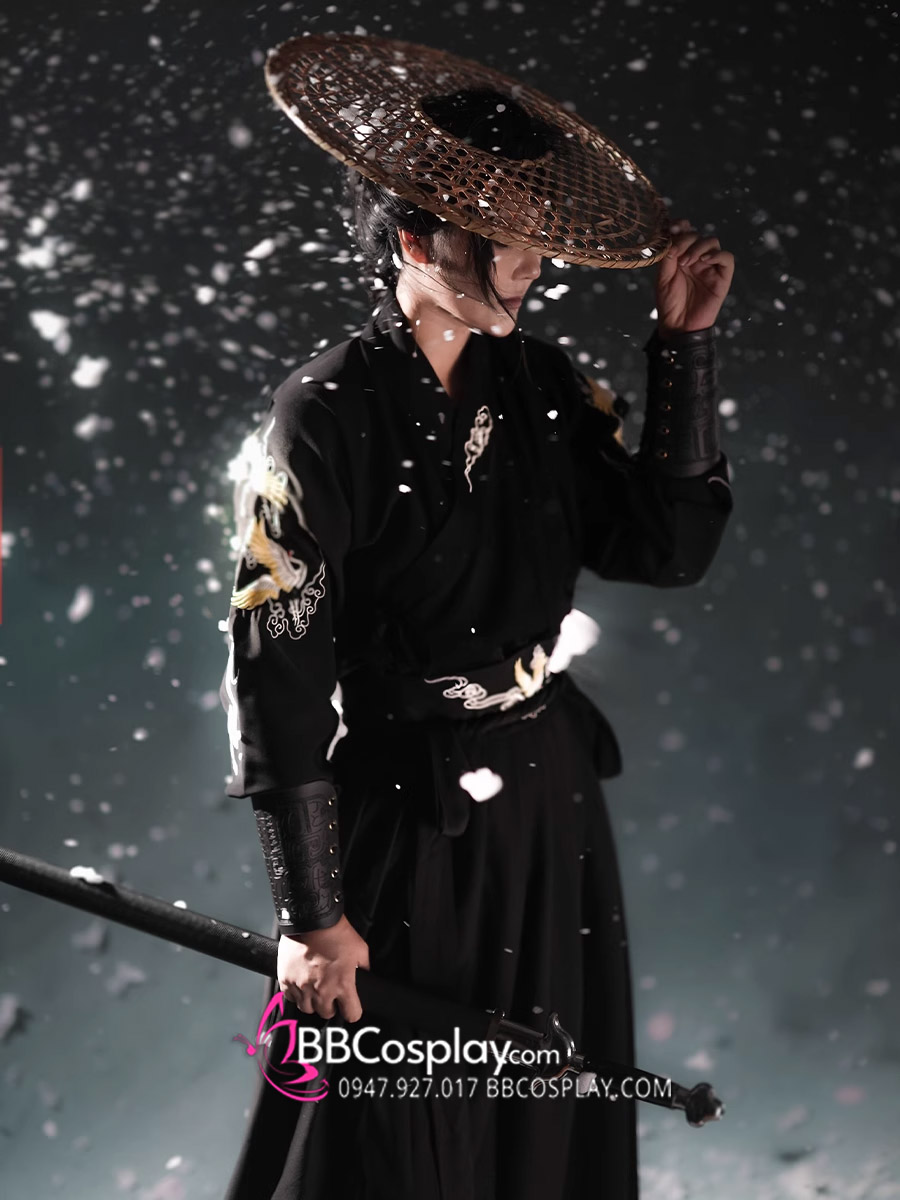 Cổ Trang Lữ Khách Song Hạc Ý Thiên Đen