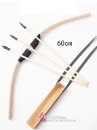 Bộ Cung Tên Dài 60Cm + Mũi Tên Và Ống Tê Gỗ