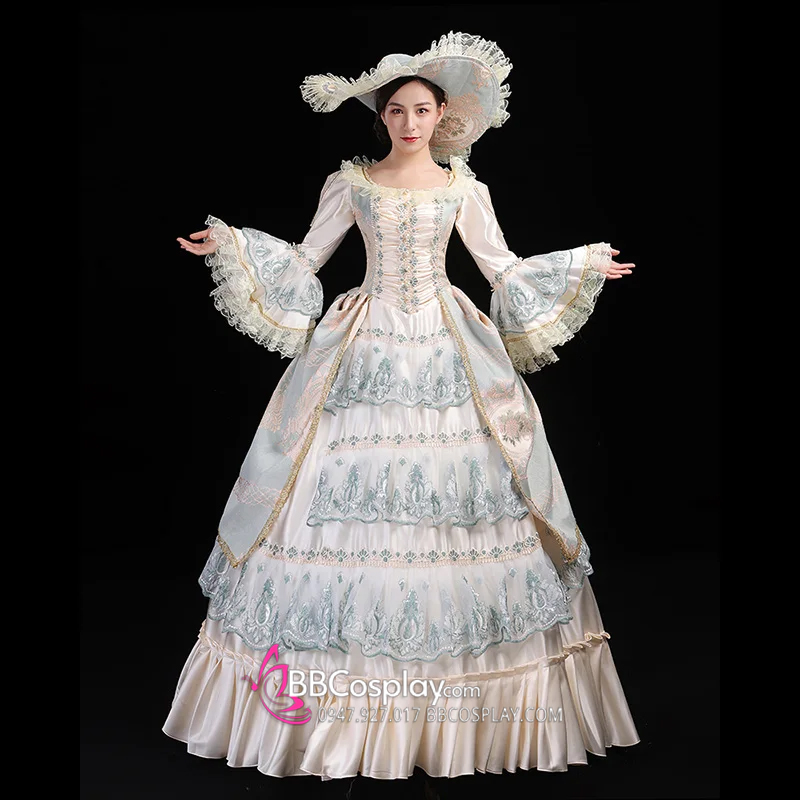 Đầm Bá Tước Nữ Hoàng Victoria Hoàng Tộc Châu Âu 15Th